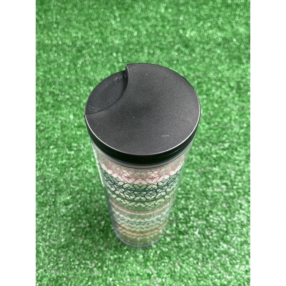 Starbucks 16 Oz HEARTS Twist Lid Travel Tumbler 2018‎ Valentine Rainbow Hearts